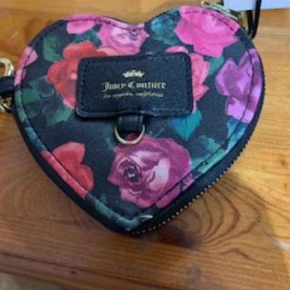Juicy Couture School Charm heart Shaped coin purse
